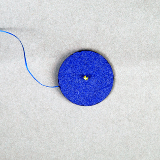 Bead embroidery earrings